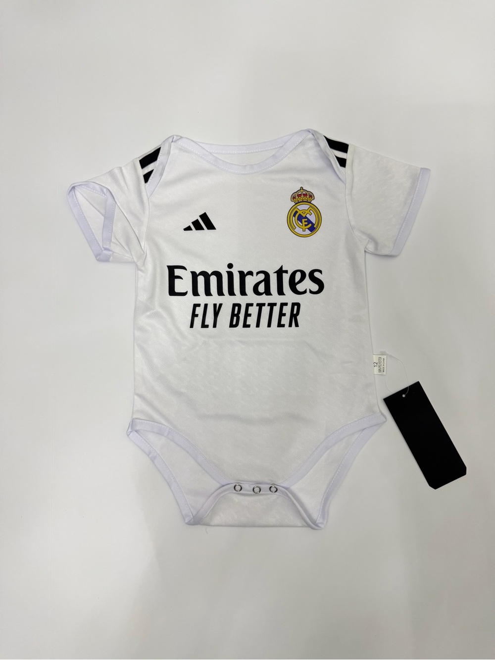 Real Madrid White Baby One-Piece Bodysuit